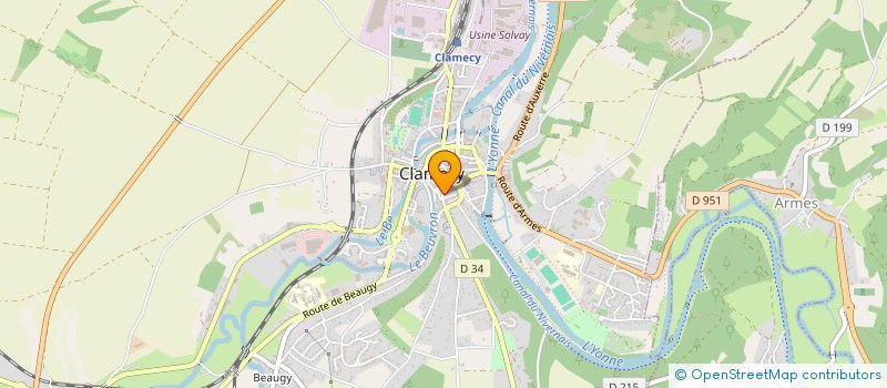 localisation de l'entreprise SCI VALVIC à CLAMECY