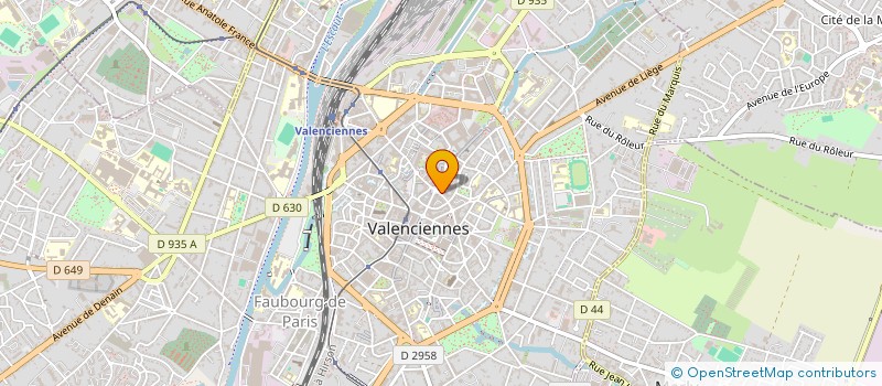 localisation de l'entreprise SCI VALVIL  VALENCIENNES