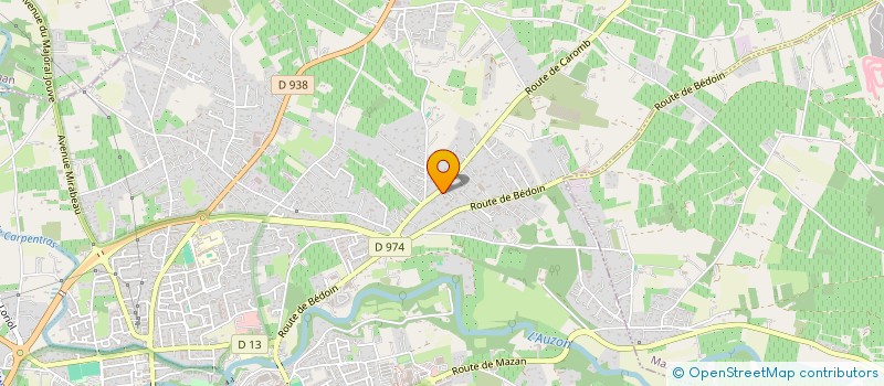 localisation de l'entreprise SCI VALVILLE  CARPENTRAS