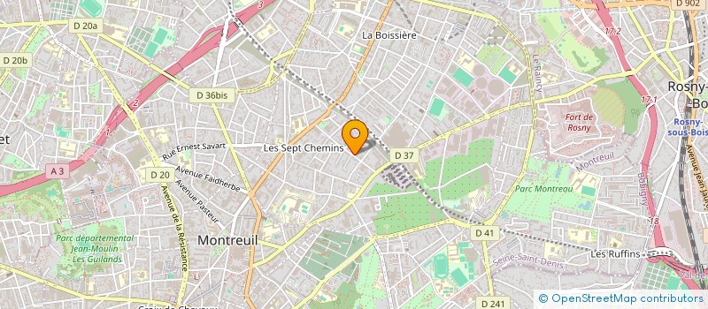 localisation de l'entreprise SCI VALWEISS  MONTREUIL