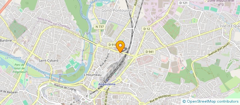 localisation de l'entreprise SCI VALY à ANGOULEME