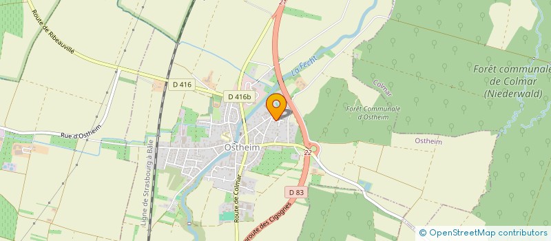 localisation de l'entreprise SCI VALYG  OSTHEIM