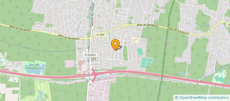 localisation de l'entreprise SCI VALZERGUES  GUJAN-MESTRAS