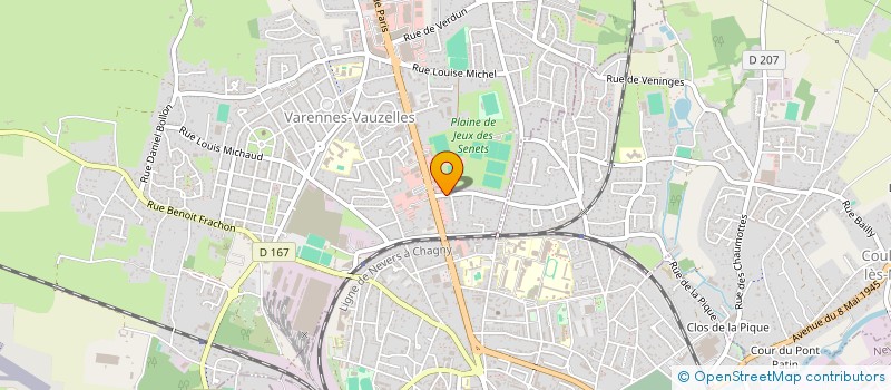 localisation de l'entreprise SCI VAMA  VARENNES-VAUZELLES