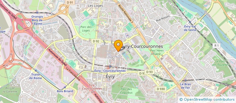 localisation de l'entreprise SCI VAMAC à EVRY-COURCOURONNES
