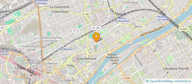 localisation de l'entreprise SCI VAMACHA à COURBEVOIE