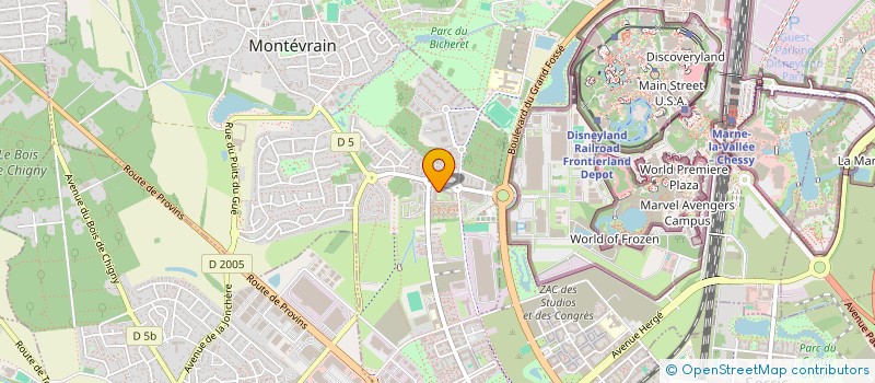 localisation de l'entreprise SCI VAMAF  MONTEVRAIN