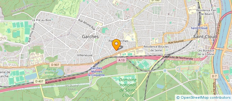 localisation de l'entreprise SCI VAMAMA VI à GARCHES