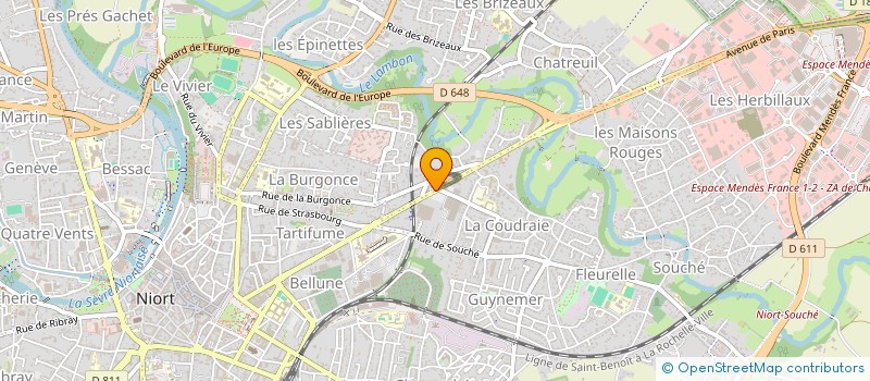 localisation de l'entreprise SCI VAMAPIARIMMO  NIORT