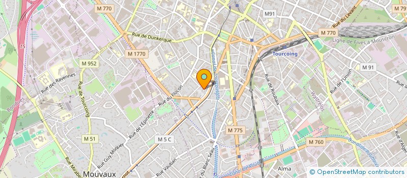 localisation de l'entreprise SCI VAMAS  TOURCOING