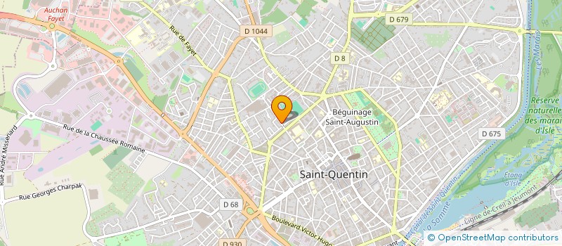 localisation de l'entreprise SCI VAMET à SAINT-QUENTIN
