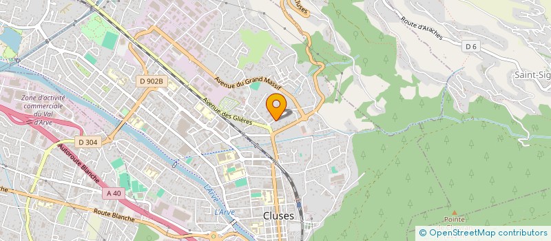 localisation de l'entreprise SCI VAMM  CLUSES