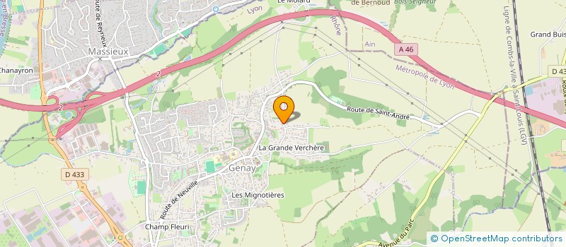 localisation de l'entreprise SCI VAMP  GENAY