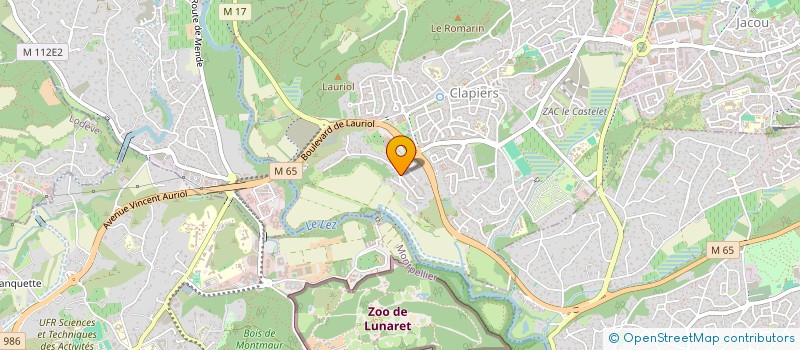 localisation de l'entreprise SCI VAN BELLE  CLAPIERS