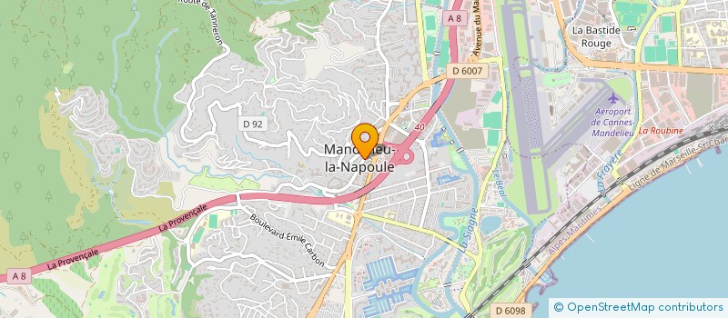 localisation de l'entreprise SCI VAN DEN RUIS  MANDELIEU-LA-NAPOULE