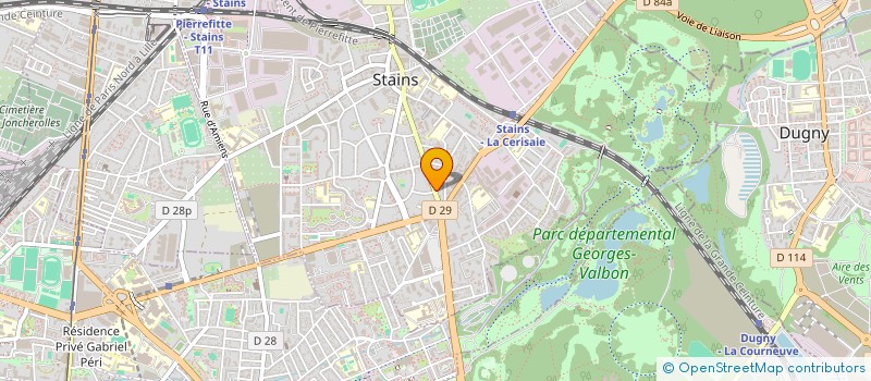 localisation de l'entreprise SCI VAN ELEC  STAINS