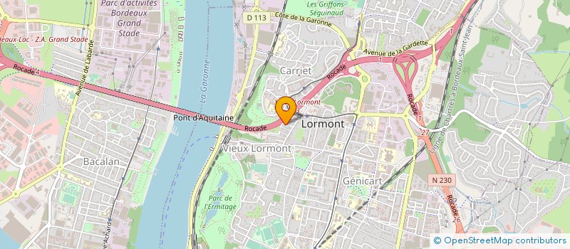 localisation de l'entreprise SCI VAN GOGH  LORMONT