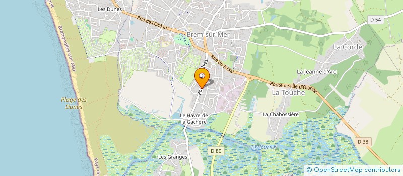localisation de l'entreprise SCI VAN-HAASTER à BREM-SUR-MER