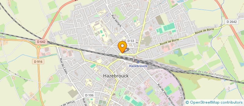 localisation de l'entreprise SCI VAN INGHELANDT  HAZEBROUCK