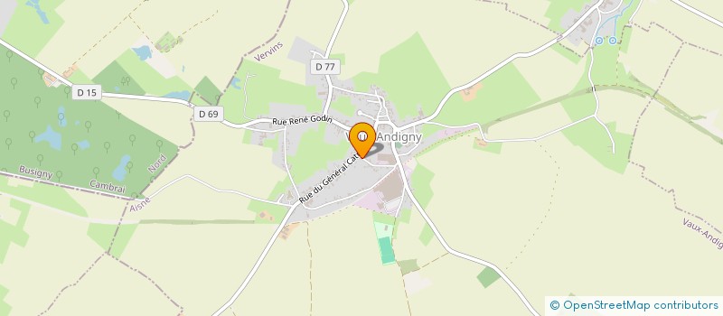 localisation de l'entreprise SCI VAN LANCKER  VAUX-ANDIGNY