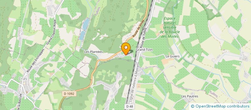 localisation de l'entreprise SCI VANA  TULLINS