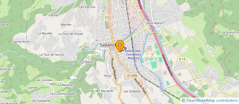 localisation de l'entreprise SCI VANADE à SALLANCHES
