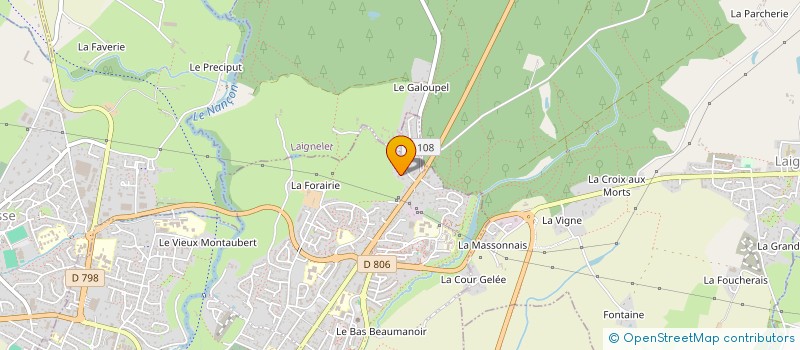 localisation de l'entreprise SCI VANAR  FOUGERES