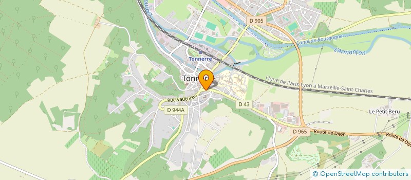 localisation de l'entreprise SCI VANBLUM  TONNERRE