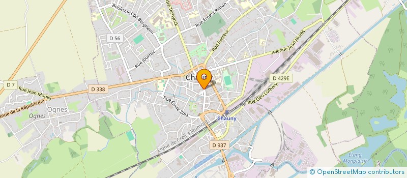 localisation de l'entreprise SCI VANBRU à CHAUNY