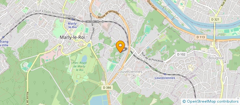 localisation de l'entreprise SCI VANCOUVER  LOUVECIENNES