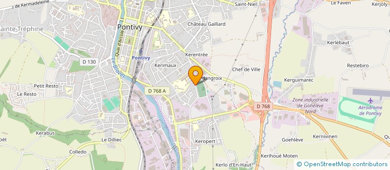 localisation de l'entreprise SCI VANCRESJM  PONTIVY