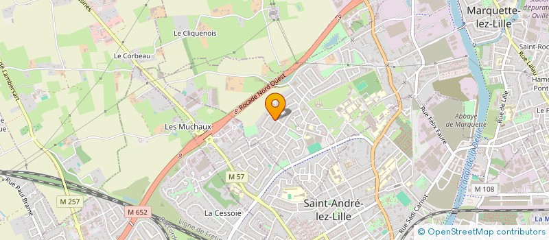 localisation de l'entreprise SCI VANDAELE BONNIER  MARQUETTE-LEZ-LILLE