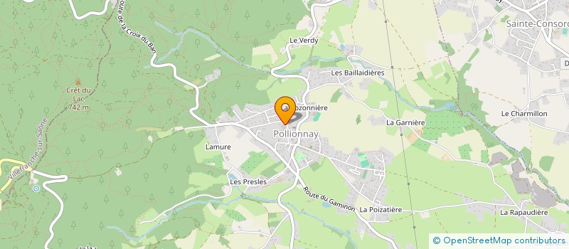 localisation de l'entreprise SCI VANDAMBERG  POLLIONNAY