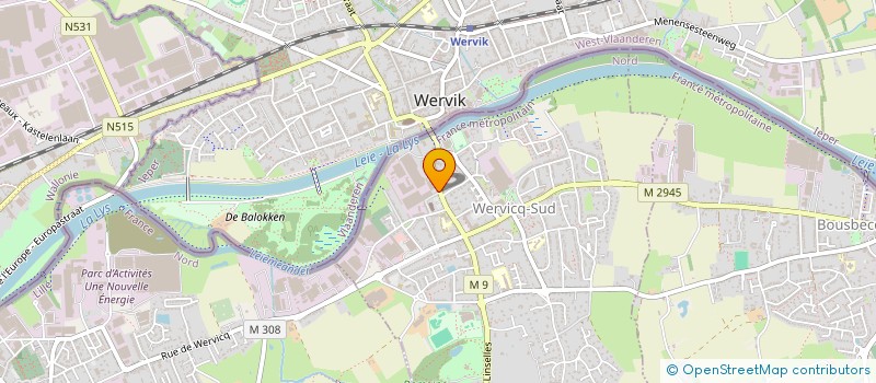 localisation de l'entreprise SCI VANDECAT  WERVICQ-SUD