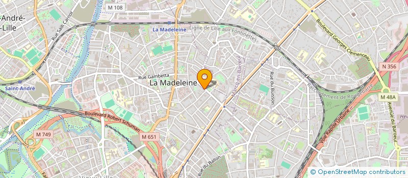 localisation de l'entreprise SCI VANDEPUTTE à LA MADELEINE