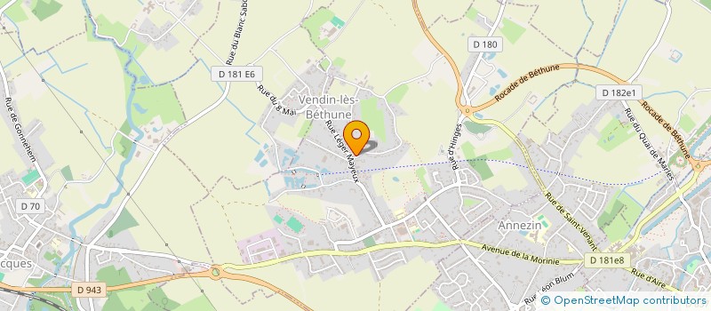 localisation de l'entreprise SCI VANDER  VENDIN-LES-BETHUNE