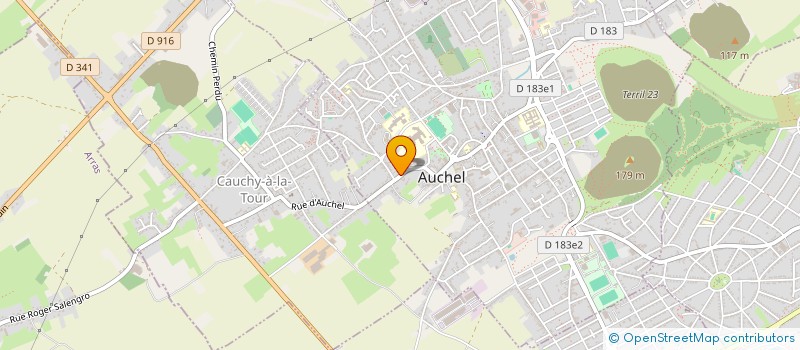 localisation de l'entreprise SCI VANDERVELDE  AUCHEL