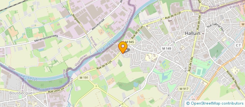 localisation de l'entreprise SCI VANDEWIELE FAMILIALE  HALLUIN