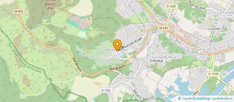 localisation de l'entreprise SCI VANDIERES  ROZERIEULLES