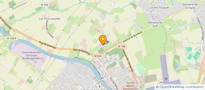 localisation de l'entreprise SCI VANDROMME VERHEYE  WAMBRECHIES