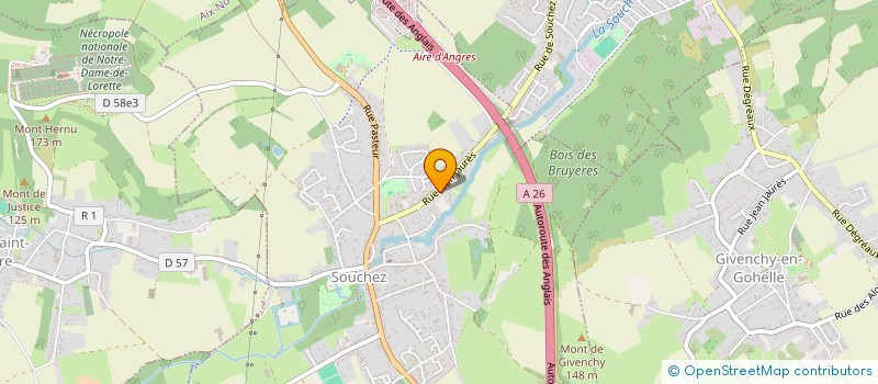 localisation de l'entreprise SCI VANDYCKE  SOUCHEZ