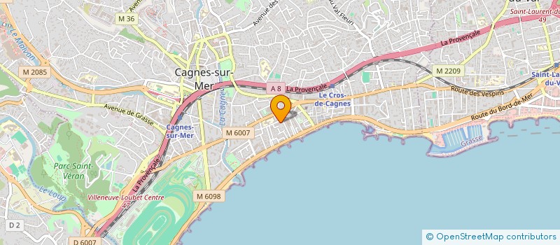 localisation de l'entreprise SCI VANELA à CAGNES-SUR-MER
