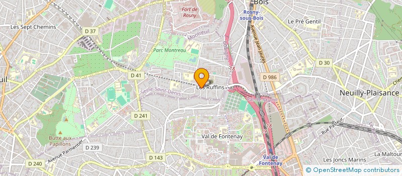 localisation de l'entreprise SCI VANES à MONTREUIL
