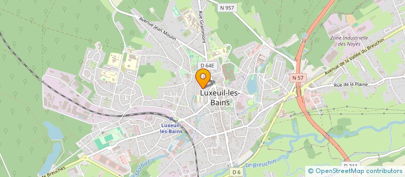 localisation de l'entreprise SCI VANESSA à LUXEUIL-LES-BAINS
