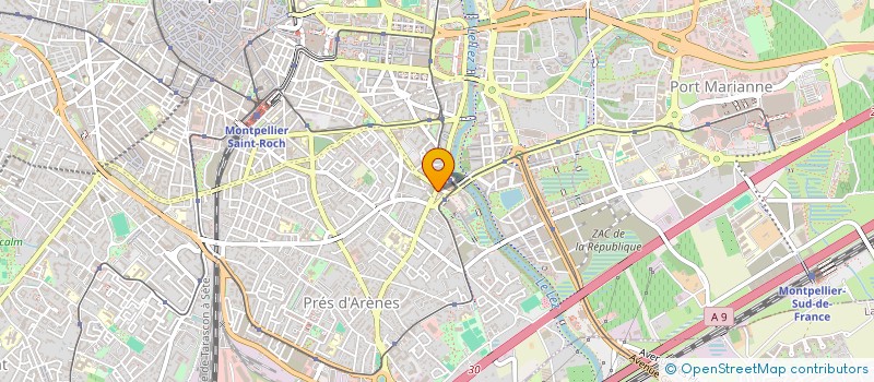 localisation de l'entreprise SCI VANESSA à MONTPELLIER