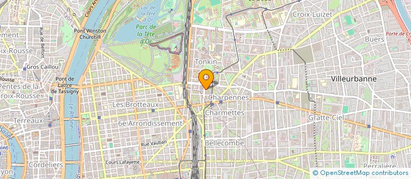localisation de l'entreprise SCI VANESSA  VILLEURBANNE
