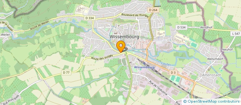 localisation de l'entreprise SCI VANESSA  WISSEMBOURG