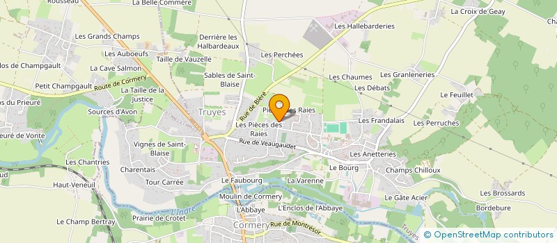 localisation de l'entreprise SCI VANESSA  TRUYES