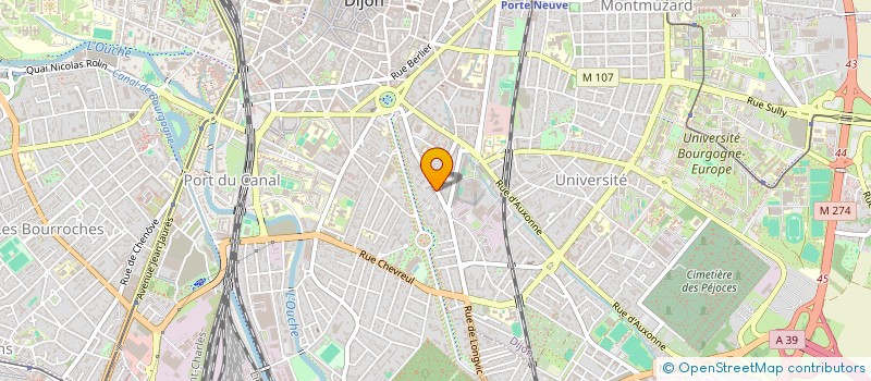 localisation de l'entreprise SCI VANESSA à DIJON