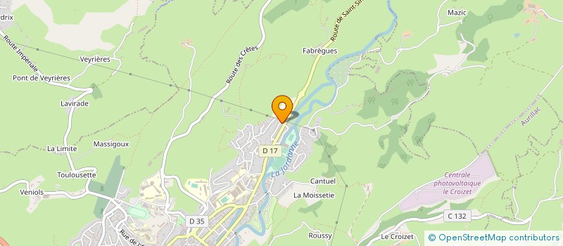 localisation de l'entreprise SCI VANETFAB à AURILLAC